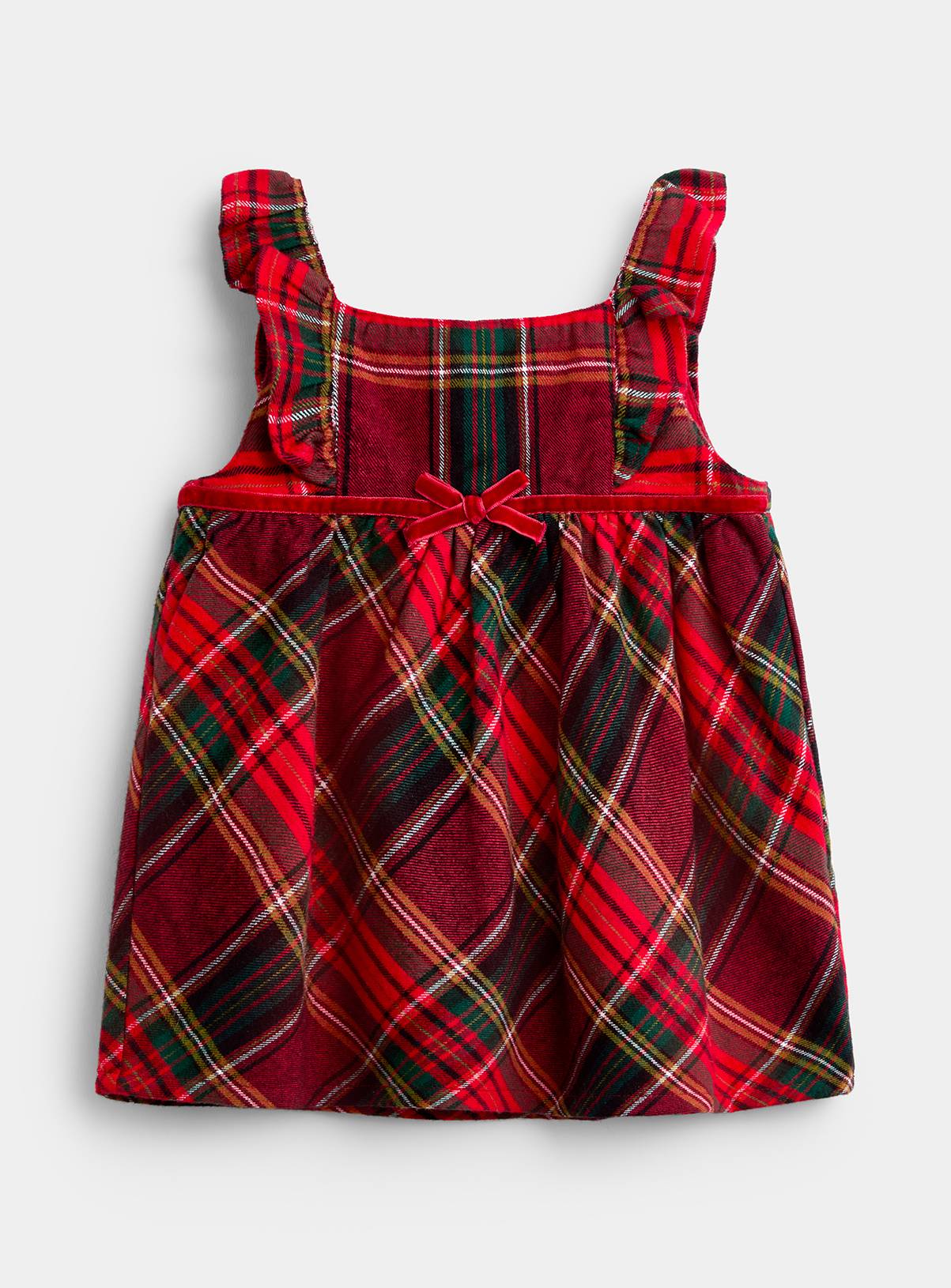 JOJO MAMAN BÉBÉ Tartan Baby Dress and Body Set Bright Red 18-24 months - Image 5